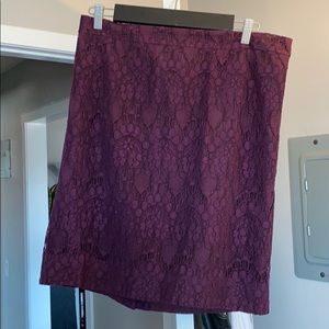 J. Crew skirt purple lace